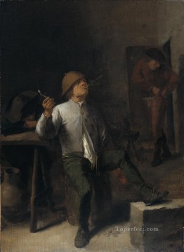  Brouwer Painting - the smoker Baroque rural life Adriaen Brouwer
